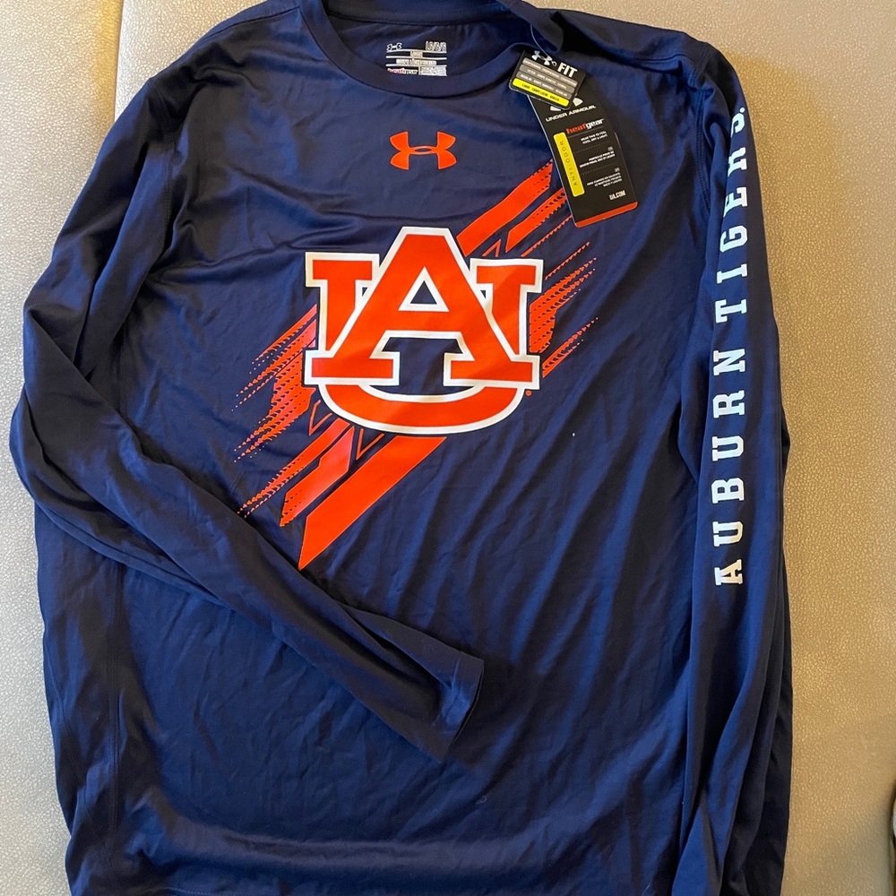Auburn Tigers Under Armour Long Sleeve Performance Shirt (Size: Large)